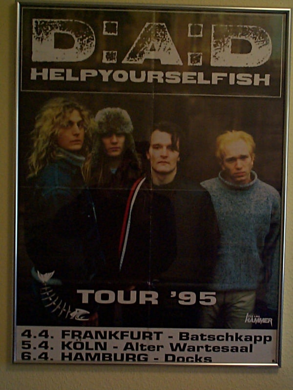 HELPYOURSELFISH TOUR POSTER, 1995