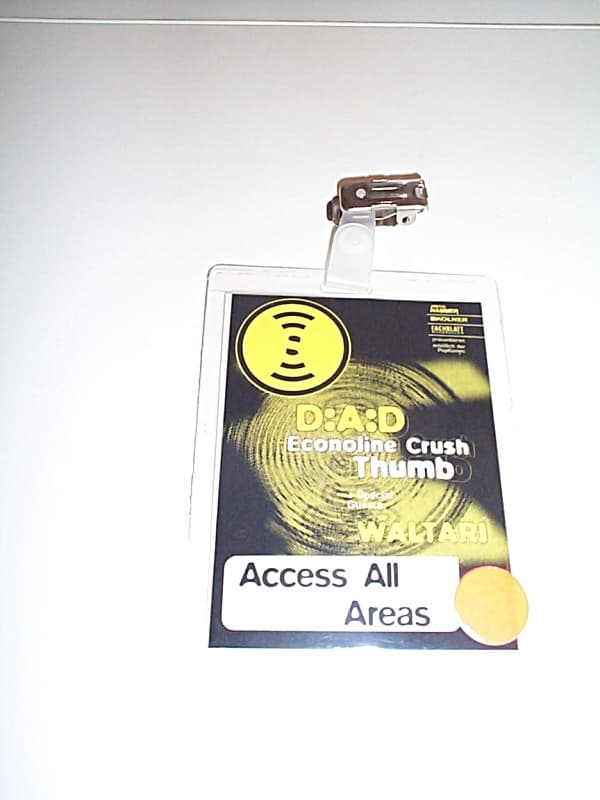 BACKSTAGE PASS FROM 1995