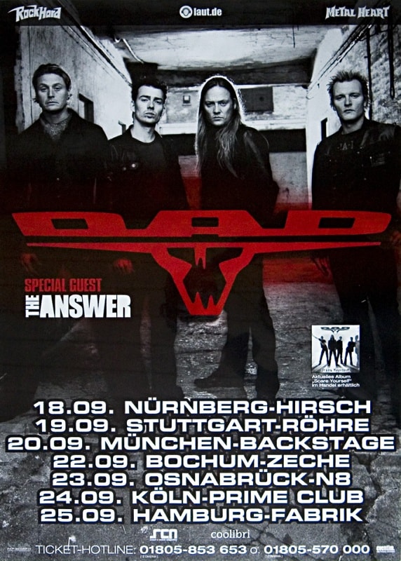 GERMAN SCARE YOURSELF TOUR POSTER