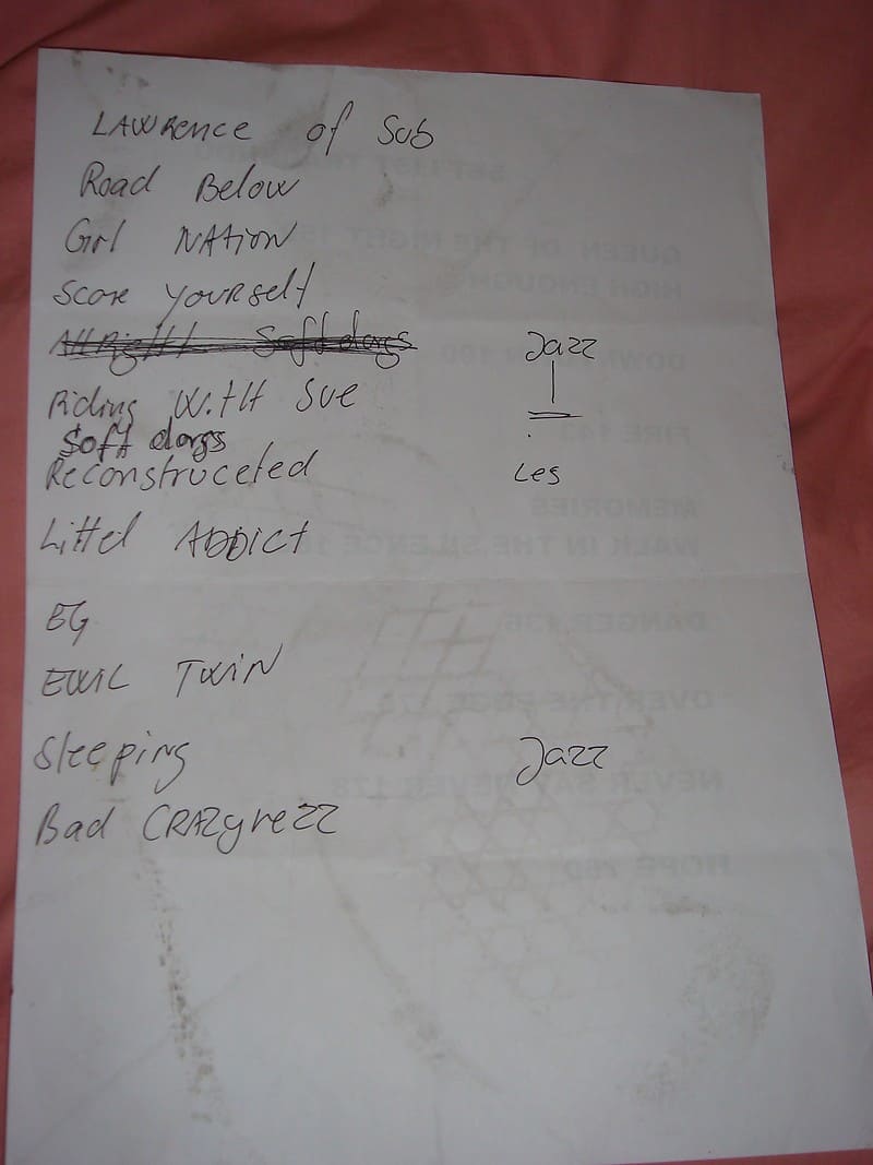 SETLIST FROM LE TRABENDO, PARIS, OCTOBER 1, 2006