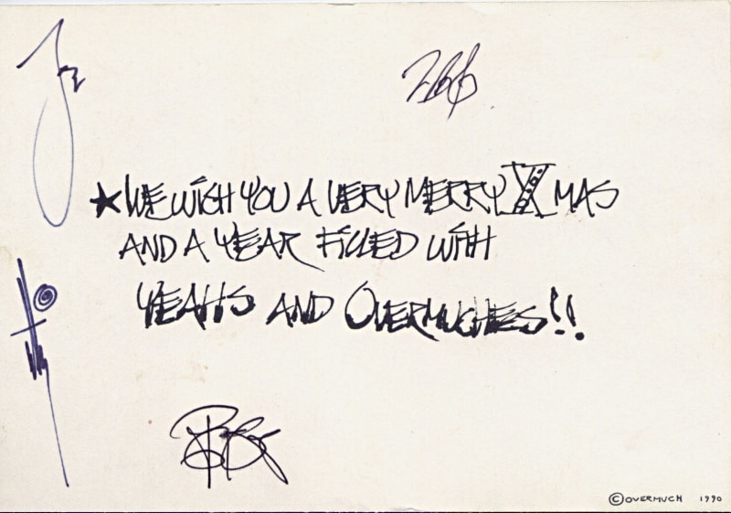 1990 CHRISTMAS CARD, BACK