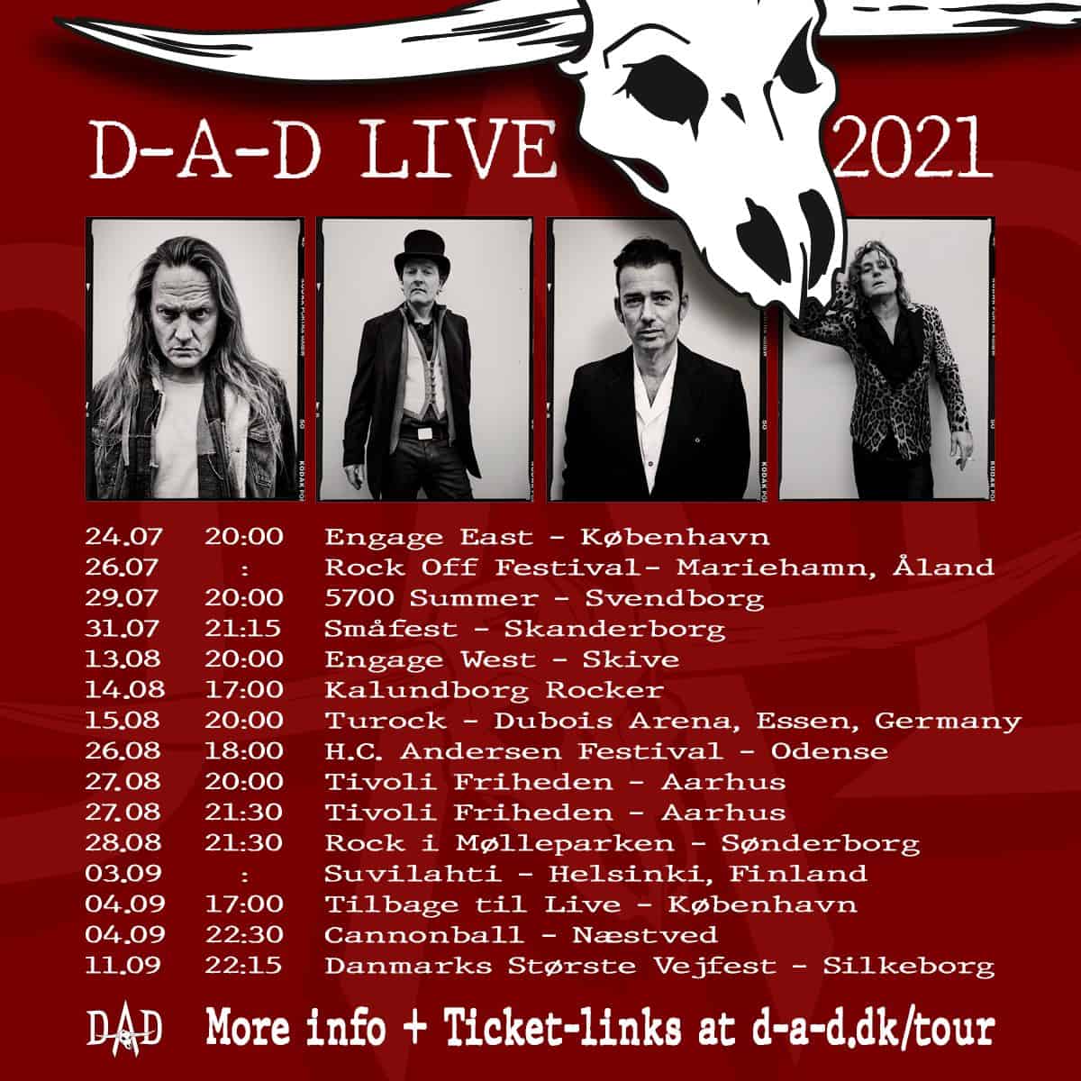 POSTER FOR D-A-D LIVE 2021