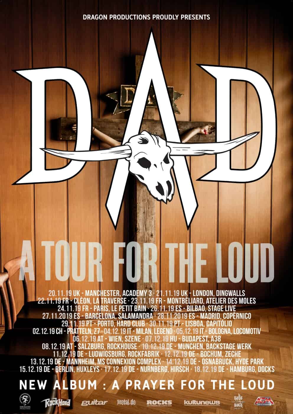 POSTER FOR A TOUR FOR THE LOUD 2019